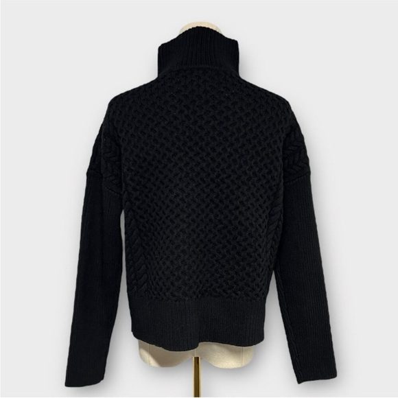 AYR Le Square 100% Merino Wool Sweater In Black XS - Picture 2 of 4